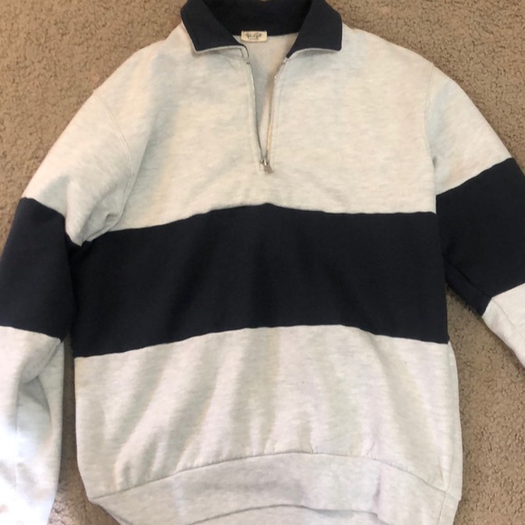 Brandy Melville Other - Grey/Blue John Galt (Brandy Melville) quarter zip